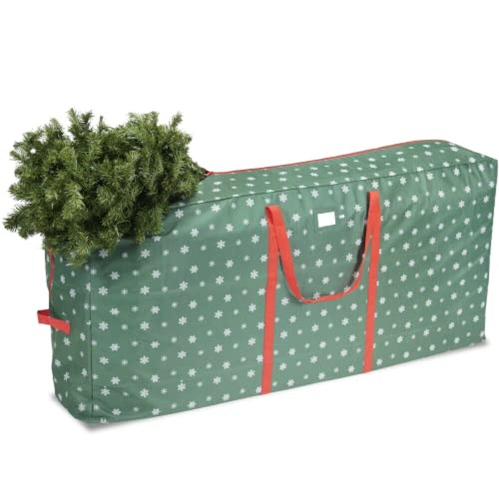 Zober X-Large Christmas Tree Storage Bag 65x15x30 Fits 9 Ft Tree, Zip w/ Handles